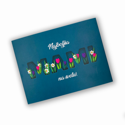 Darilna škatlica za polnilno postajo - Mami, Modra